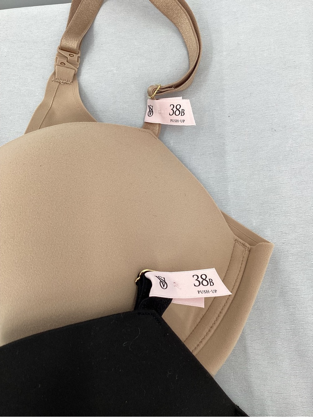 Victoria's Secret Smooth Push-Up Bra Duo in Black & Nude - Picture 3 of 8
